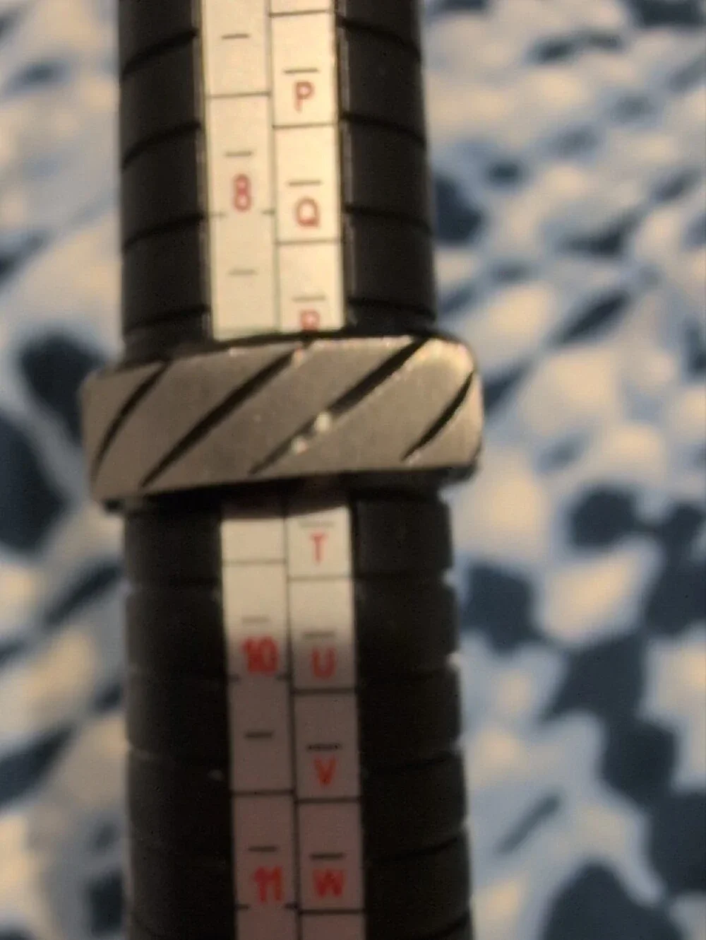 Stainless Steel Men's Brushed Two-Tone Band Ring